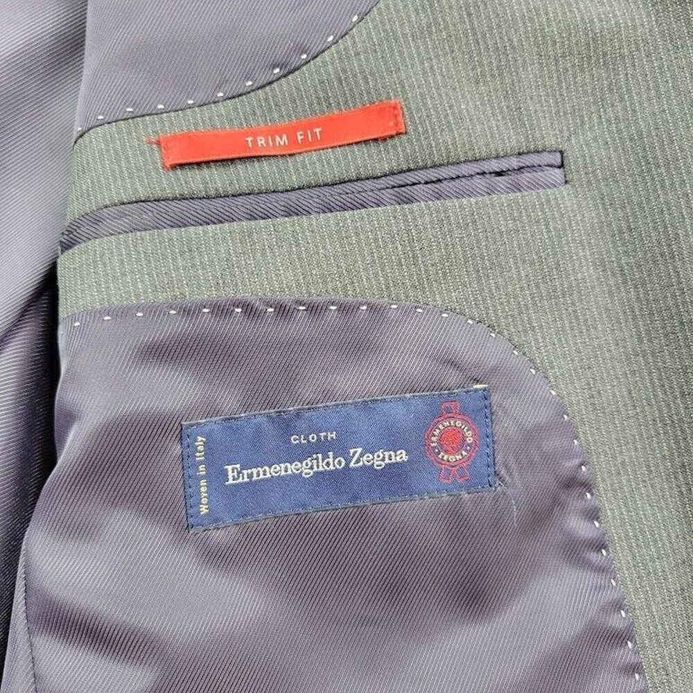 Ermenegildo Zegna Blazer Mens 44R Gray Wool Suit Jacket Casual Saks Fifth Avenue - Picture 11 of 16